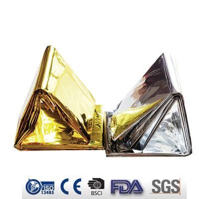 Hot Sale First Aid Emergency Rescue Foil Blanket Survival Thermal Mylar Emergency Blanket