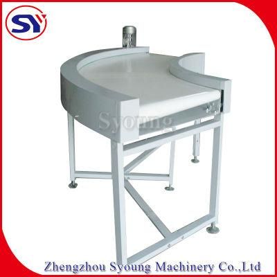 90 Degree Transmission Belting Curved Food Grade Conveyor Belt with Control Box