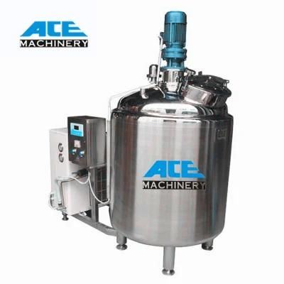 Price of Jacket Cooling Mixing Tank Machine and Equipment for The Dairy Industry