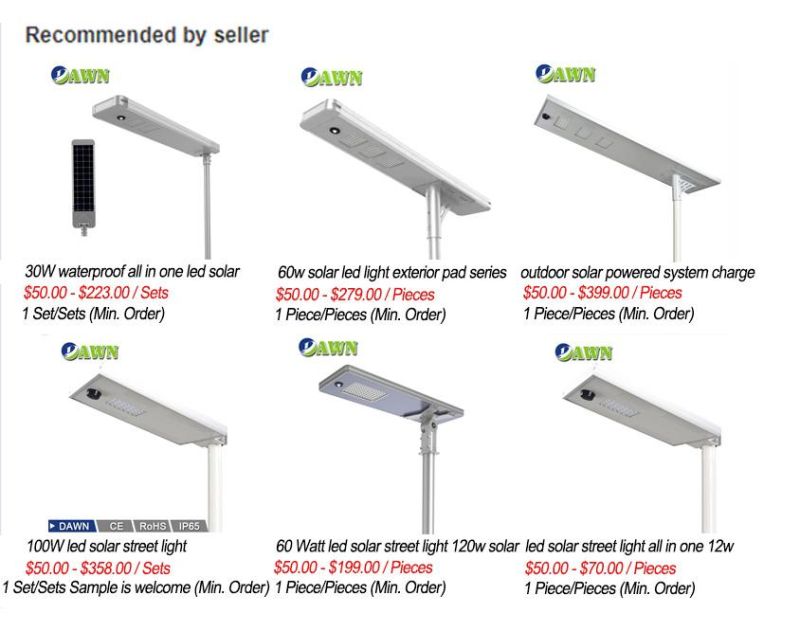 100watts St LED Street Light Remote Control Solar Light