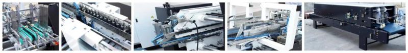 Automatic Paper Box Gluer Folding Machine Paper Lunch Box Making Machine