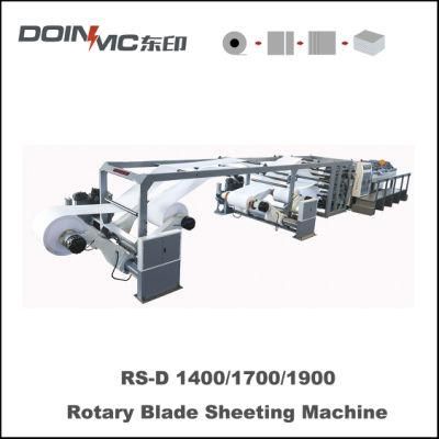 Sandwich Thin Paper Roll Sheeting Machine with Multi-Roll Feeding Stand