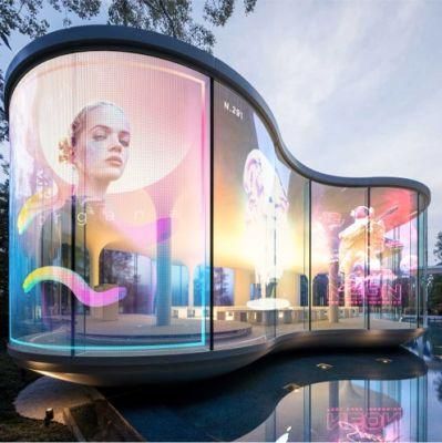P8 Flexible Ultra Thin LED Transparent Foils Film Display Screen