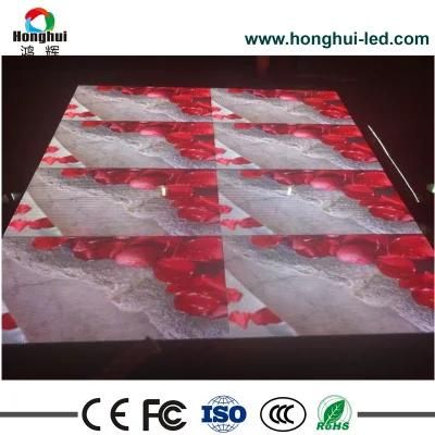 P3.91 P4.81 Indoor Outdoor Waterproof Acrylic Brightness Dancing LED Dance Floor Display for Wedding Party