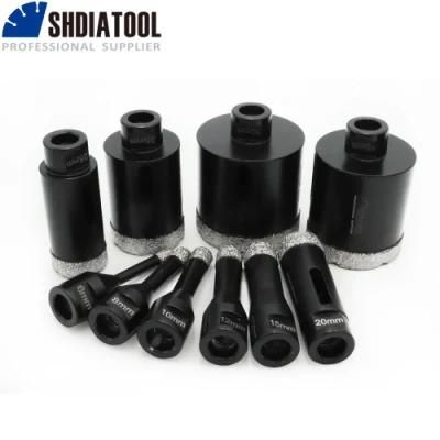 Vacuum Brazed Diamond Drilling Core Bits With10mm Diamond Height